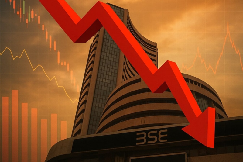 Sensex extends losing run, tanks over 450 pts; Nifty near 25,200 — 10 key highlights of Indian stock market today