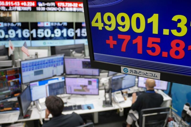 South Korea’s Kospi hit record high, Japan’s Nikkei 225 falls after US Fed’s rate cut move